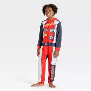 Hot Wheels Racing Union Suit in Red/Gray Size LG
